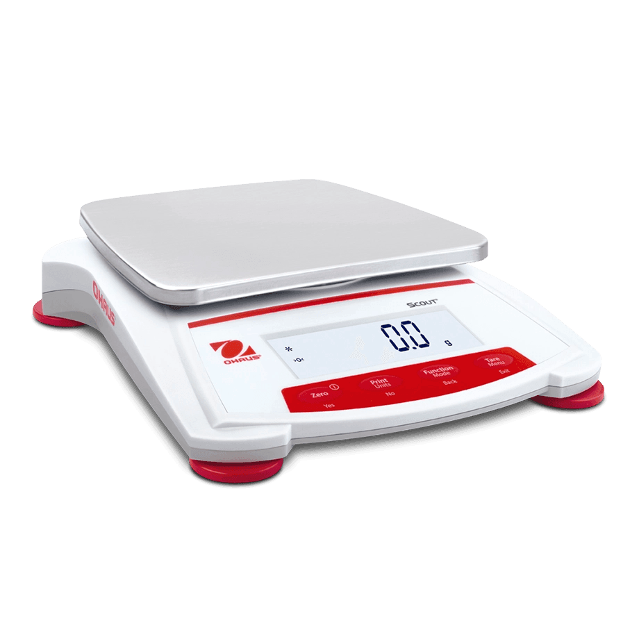 BALANZA GRANATARIA OHAUS 30268914 SCOUT SPX6201 CAPACIDAD 6,200 G Y SENSIBILIDAD 0.1 G PORTÁTIL - Mercalab