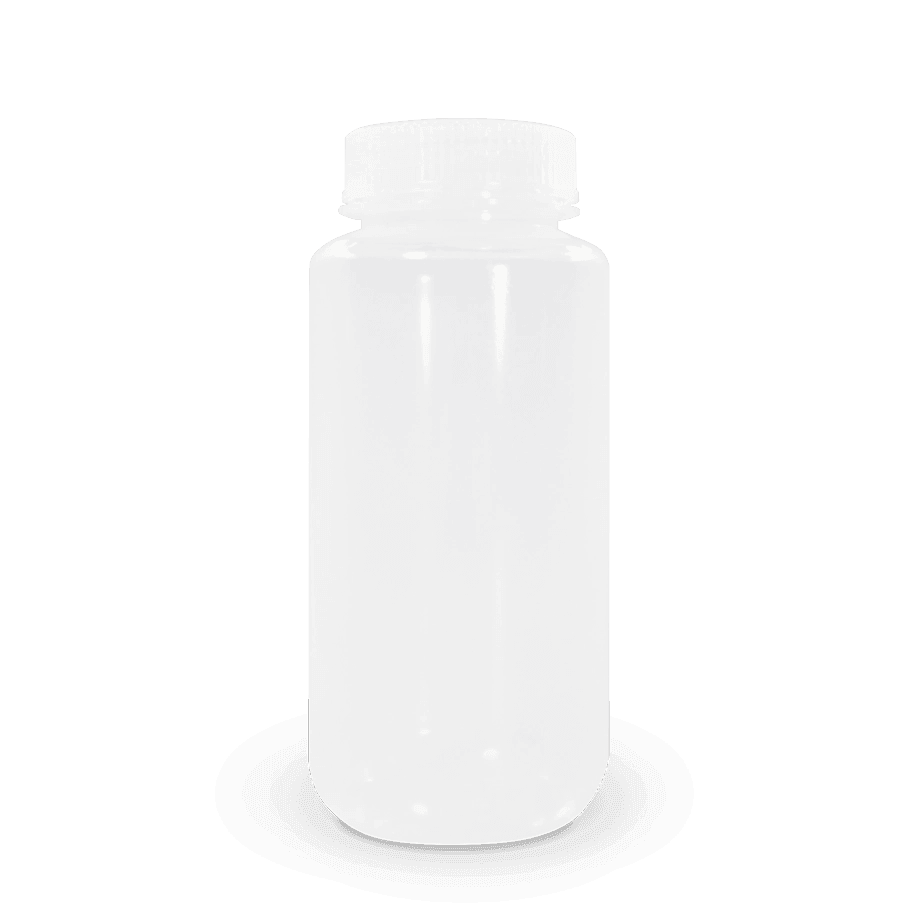 BOTELLA DE PLÁSTICO CON BOCA ANCHA POLYLAB DE POLIPROPILENO AUTOCLAVABLE Y TAPA CON SELLO HERMÉTICO - Mercalab