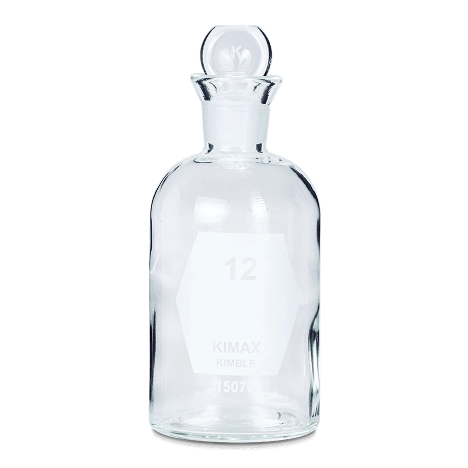 BOTELLA PARA B.O.D. (DBO) 300 ML KIMAX 15070-00 SIN NUMERAR PARA INCUBACIÓN DE MUESTRAS ACUOSAS - Mercalab