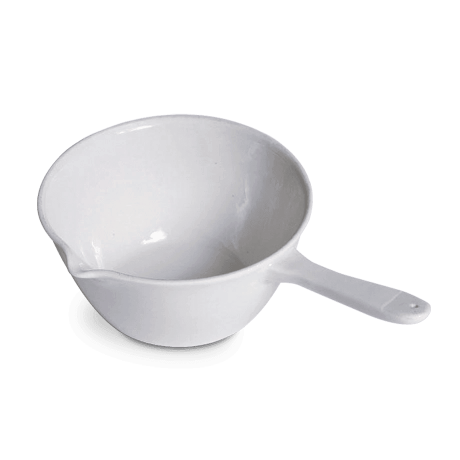 CÁPSULA DE PORCELANA CON MANGO Y VERTEDERO UNITED SCIENTIFIC PCS PARA EVAPORACIÓN - Mercalab