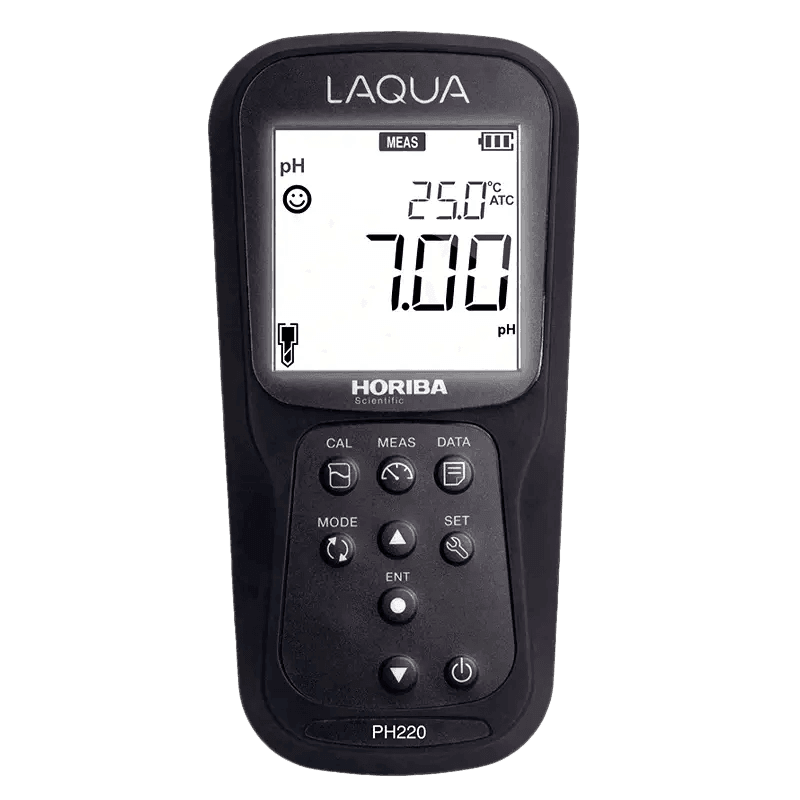 MEDIDOR DE PH PORTÁTIL A PRUEBA DE AGUA EN KIT PH220-K LAQUA HORIBA - Mercalab