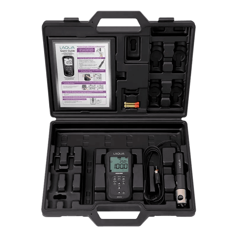MEDIDOR DE OXÍGENO DISUELTO PORTÁTIL A PRUEBA DE AGUA EN KIT DO220-K LAQUA HORIBA - Mercalab