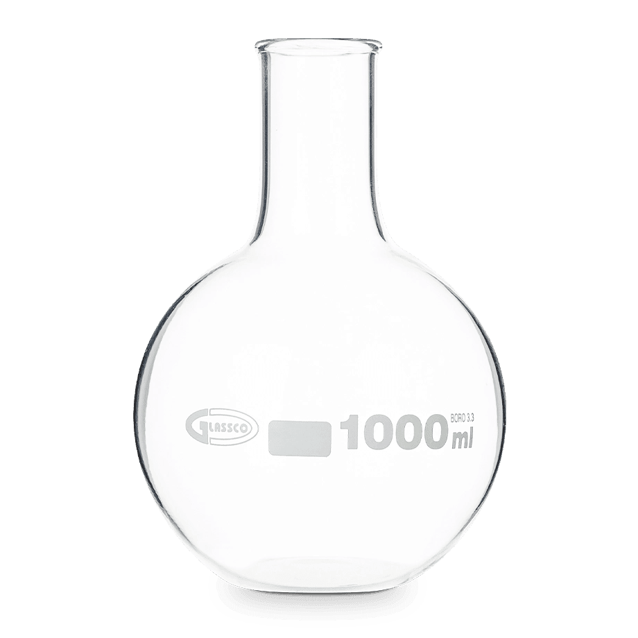 MATRAZ DE BOLA GLASSCO 235.202 CON FONDO PLANO Y BOCA ANGOSTA - Mercalab