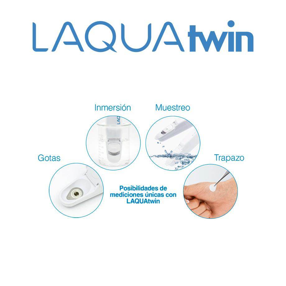 MEDIDOR DE CONDUCTIVIDAD DE BOLSILLO HORIBA EC LAQUATWIN - Mercalab