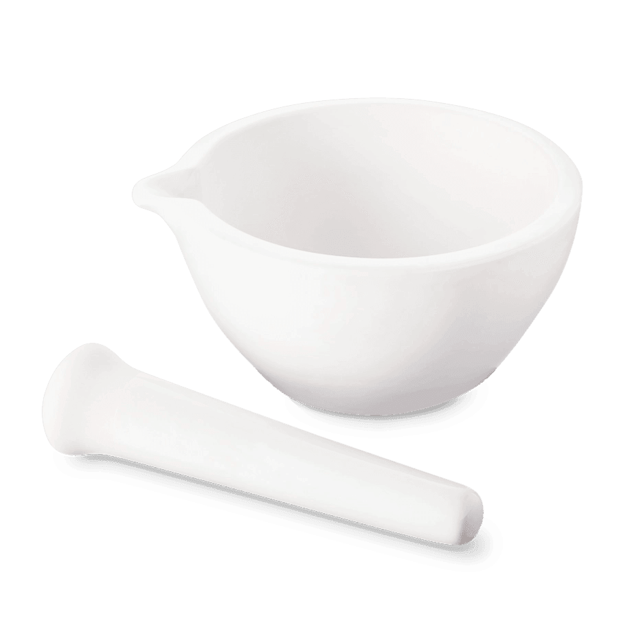 MORTERO DE PORCELANA GLASSCO 529.303 CON MANO - Mercalab