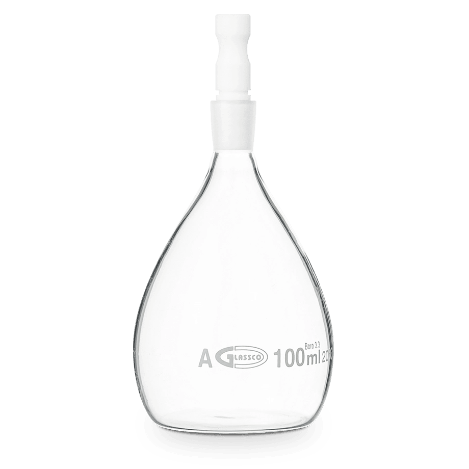 PICNÓMETRO GAY LUSSAC GLASSCO 268.237 CALIBRADO CON TAPÓN DE TEFLÓN - Mercalab