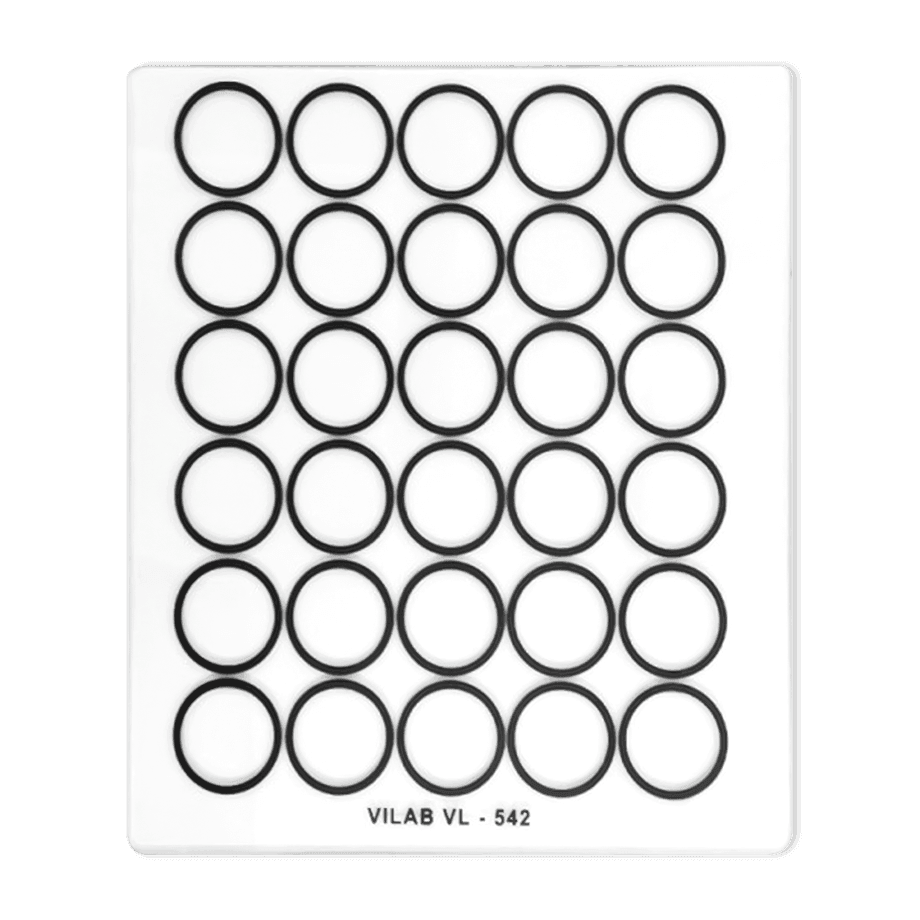 PLACA DE REACCIONES DE AGLUTINACIÓN VI-LAB DE VIDRIO CON ANILLOS - Mercalab