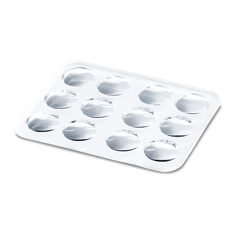 PLACA PARA TINCIÓN MAZZINI SUPERIOR MARIENFELD 18000-03 CON 12 CAVIDADES Y BORDES BISELADOS - Mercalab