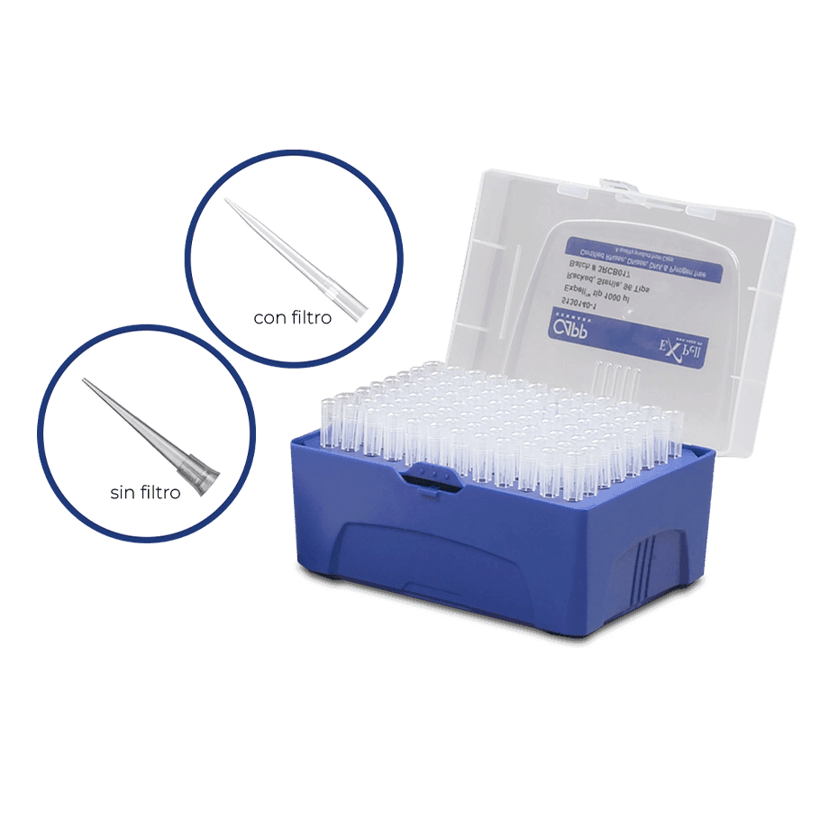 PUNTAS PARA MICROPIPETA EN RACK CAPP EXPELL - Mercalab