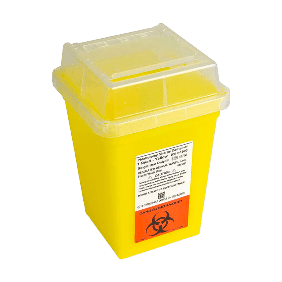 RECOLECTOR PARA DESECHOS PUNZOCORTANTES COLOR AMARILLO HEATHROW SCIENTIFIC 120178 - Mercalab
