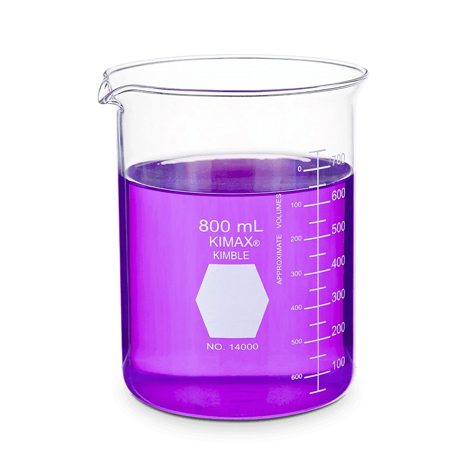 VASO DE PRECIPITADO GRIFFIN FORMA BAJA KIMAX 14000 CON ESCALA BLANCA - Mercalab