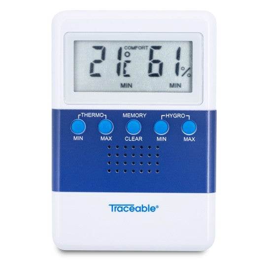 HIGRÓMETRO CON TERMÓMETRO (TERMOHIGRÓMETRO) DIGITAL CON CERTIFICADO TRAZABLE A NIST TRACEABLE CC4096 - Mercalab