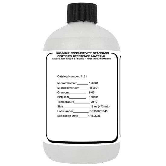 SOLUCIÓN ESTÁNDAR DE CONDUCTIVIDAD CON CERTIFICADO TRAZABLE A NIST TRACEABLE - Mercalab