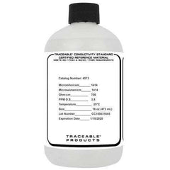 SOLUCIÓN ESTÁNDAR DE CONDUCTIVIDAD CON CERTIFICADO TRAZABLE A NIST TRACEABLE - Mercalab