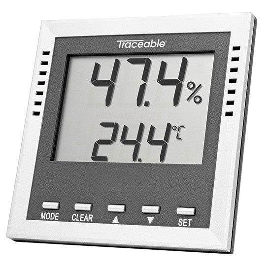 HIGRÓMETRO CON TERMÓMETRO (TERMOHIGRÓMETRO) DIGITAL CON CERTIFICADO TRAZABLE A NIST TRACEABLE CC4410 RANGOS -40 A 70 °C/1.0 A 99 % HR - Mercalab
