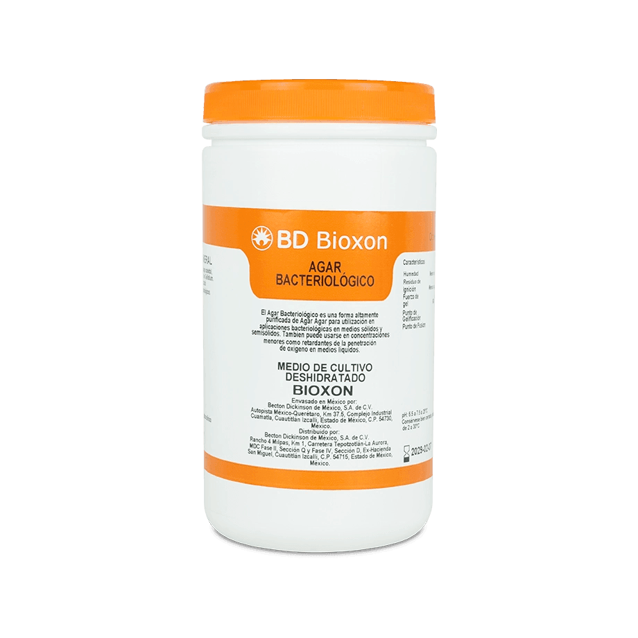 AGAR BACTERIOLÓGICO/ BACTO AGAR 450 G BD BIOXON 215000 - Mercalab