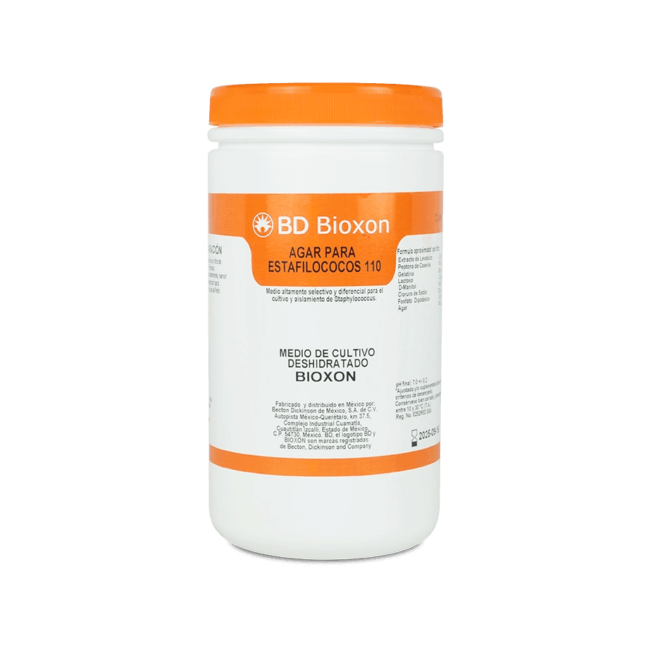 AGAR ESTAFILOCOCOS NO. 110 450 G BD BIOXON 210500 - Mercalab