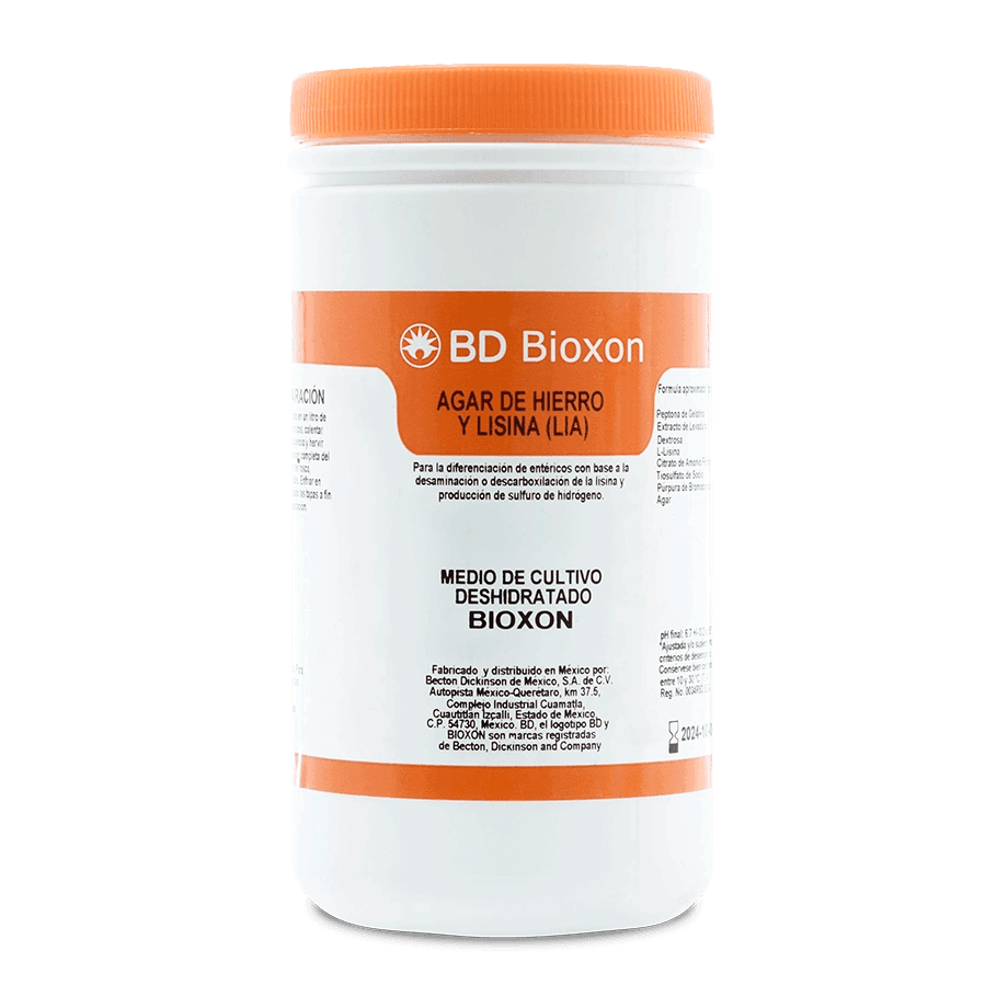 Bioxon Agar LIA Hierro Lisina | Para Enterobacterias | Bioxon BD – Mercalab