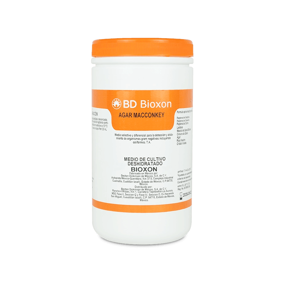 AGAR MACCONKEY 450 G BD BIOXON 210900 Mercalab AGAR MACCONKEY 450 G BD BIOXON 210900 Mercalab