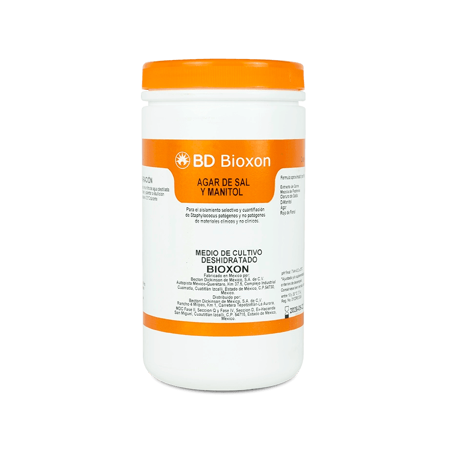 Bioxon Agar Sal y Manitol | Selectivo Estafilococos | Bioxon BD – Mercalab