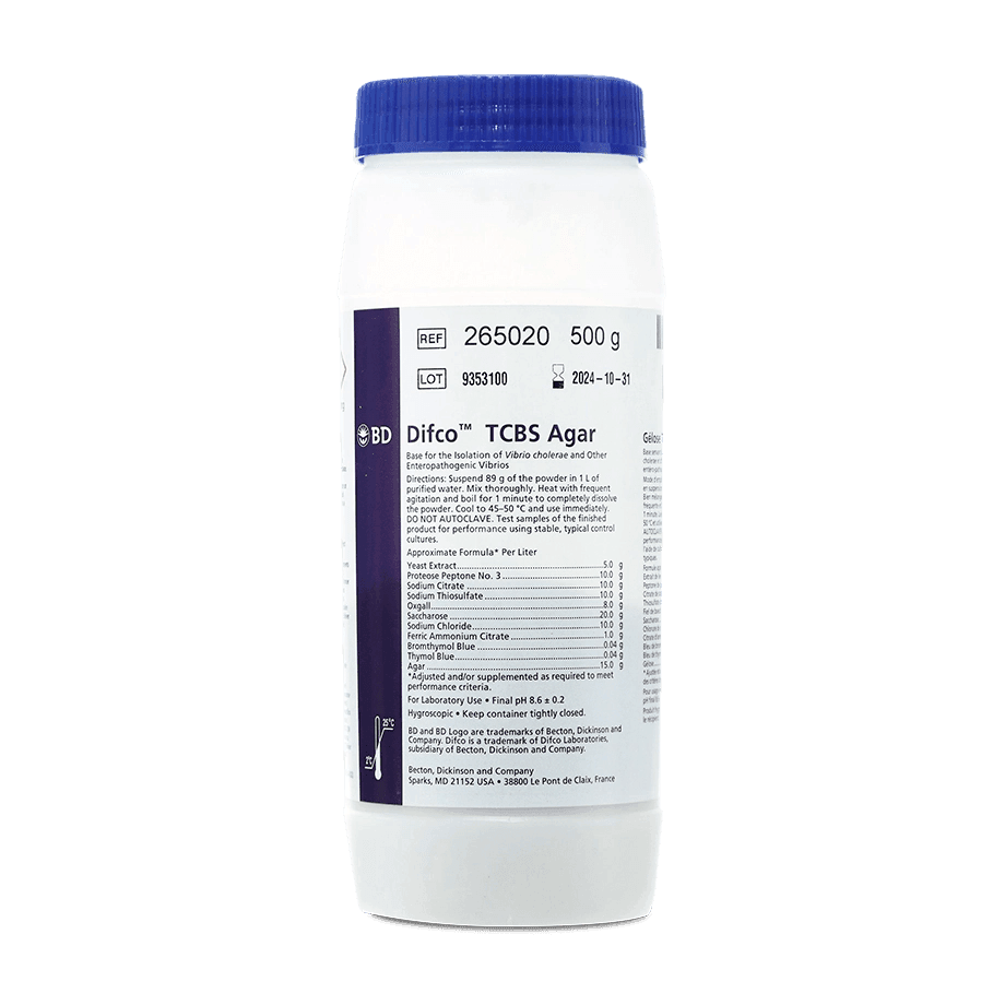 AGAR TCBS (TIOSULFATO-CITRATO-BILIS SACAROSA) 500 G BD DIFCO 265020 - Mercalab