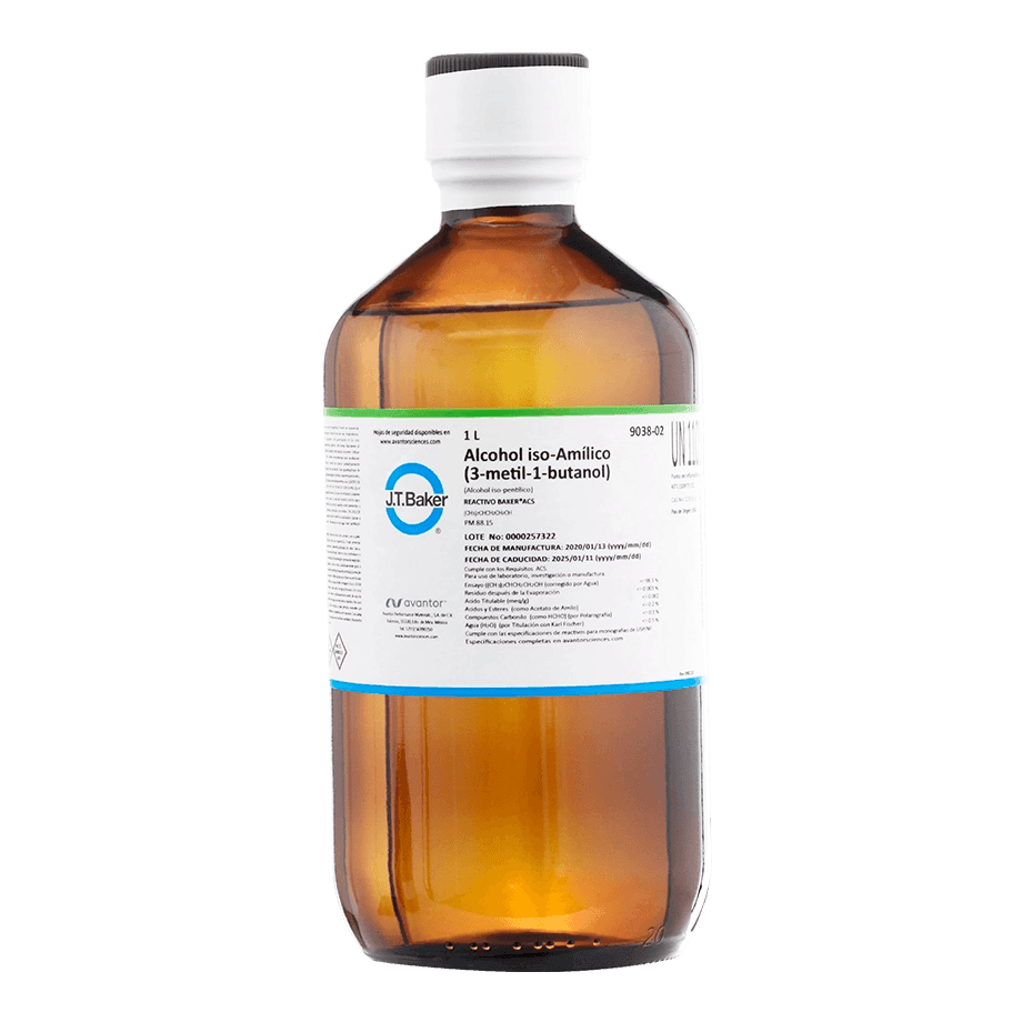 ALCOHOL ISOAMILÍCO ACS 1 L J.T. BAKER 9038-02 CAS 123-51-3 - Mercalab