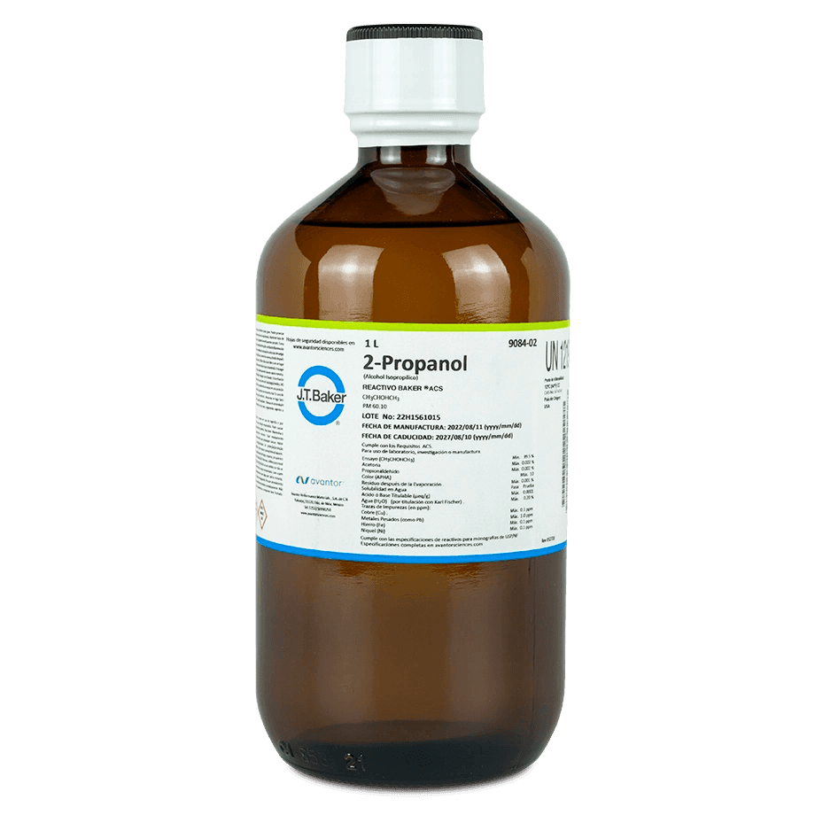 ALCOHOL ISOPROPÍLICO 2-PROPANOL ACS J.T. BAKER 9084 CAS 67-63-0 - Mercalab