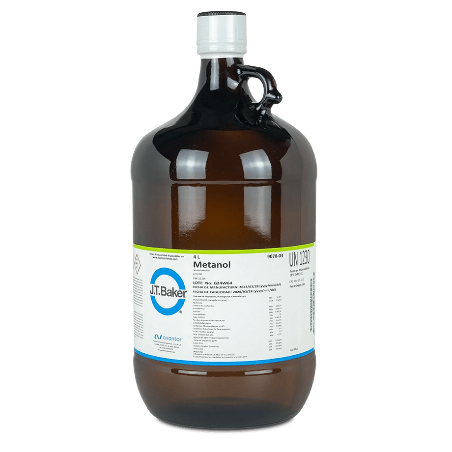 ALCOHOL METANOL ACS J.T. BAKER 9070 CAS 67-56-1