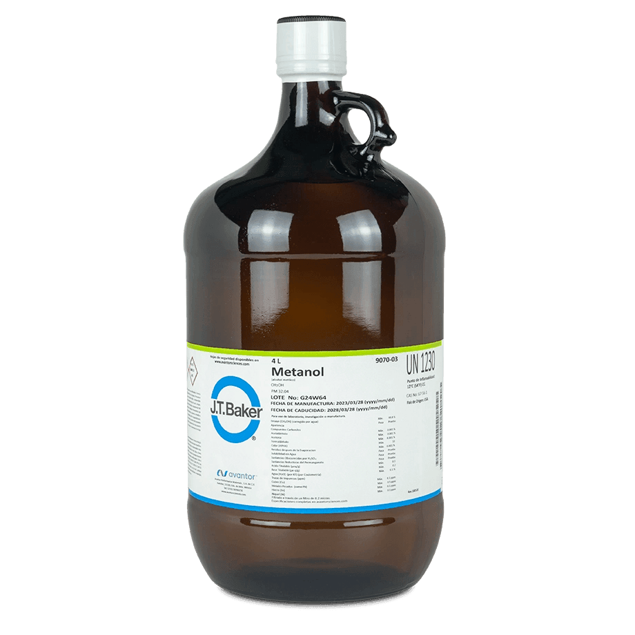 ALCOHOL METANOL ACS J.T. BAKER 9070 CAS 67-56-1 - Mercalab