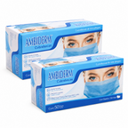 Cubrebocas Tricapa Azul (Alta Filtración) - Pack 100 Piezas - AMBIDERM