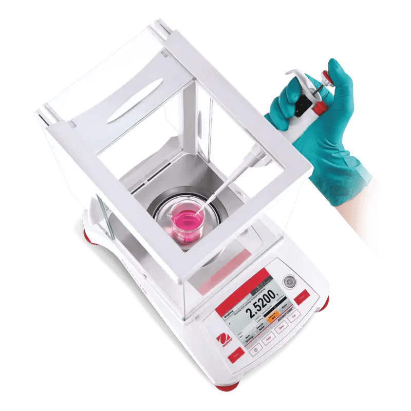 BALANZA ANALÍTICA OHAUS ADVENTURER AX224 CAPACIDAD 220 G Y SENSIBILIDAD 0.1 MG - Mercalab