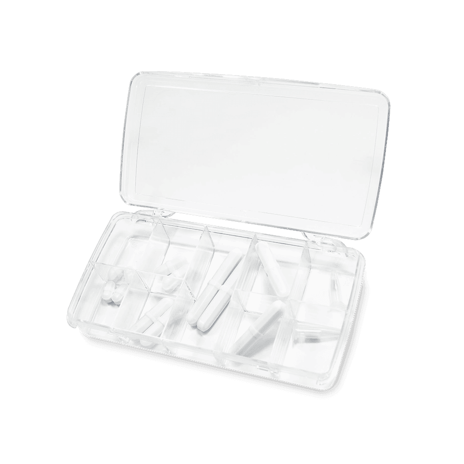 BARRAS MAGNÉTICAS EN KIT COWIE CON 16 PIEZAS RECUBIERTAS DE TEFLÓN PTFE Y AUTOCLAVABLES - Mercalab