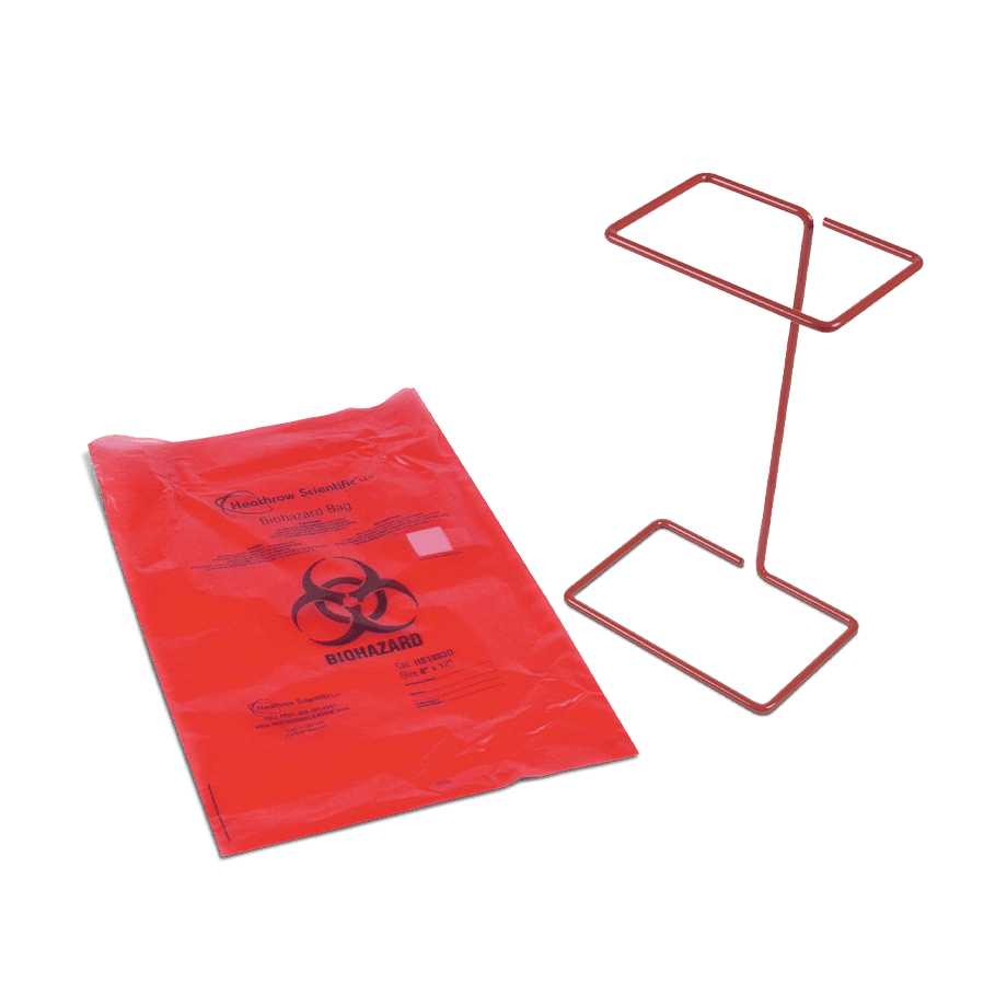 BOLSAS PARA DESECHOS PELIGROSOS ROJAS HEATHROW SCIENTIFIC 1032 DESECHABLES - Mercalab