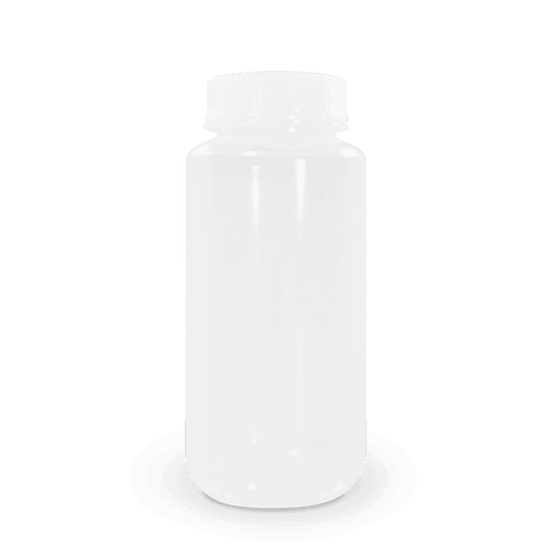 BOTELLA DE PLÁSTICO CON BOCA ANCHA POLYLAB DE POLIPROPILENO AUTOCLAVABLE Y TAPA CON SELLO HERMÉTICO - Mercalab