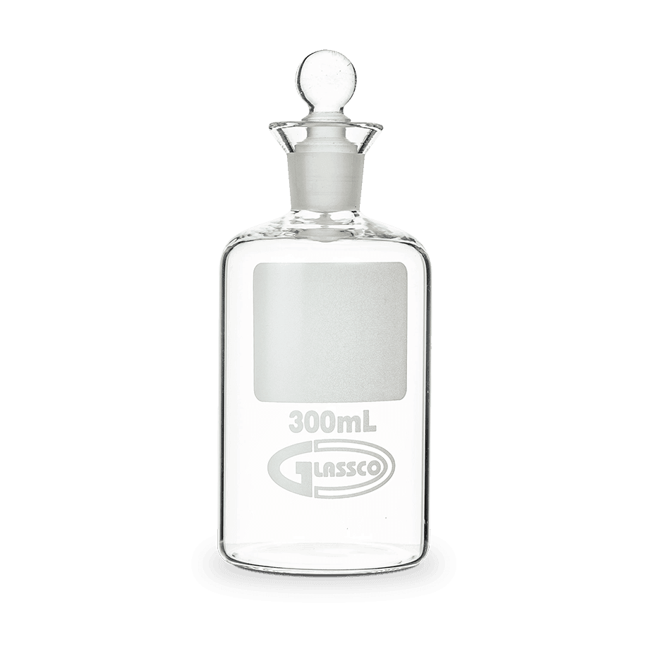 BOTELLA PARA B.O.D. (DBO) 300 ML GLASCCO 284.456.02 SIN NUMERAR PARA INCUBACIÓN DE MUESTRAS ACUOSAS - Mercalab