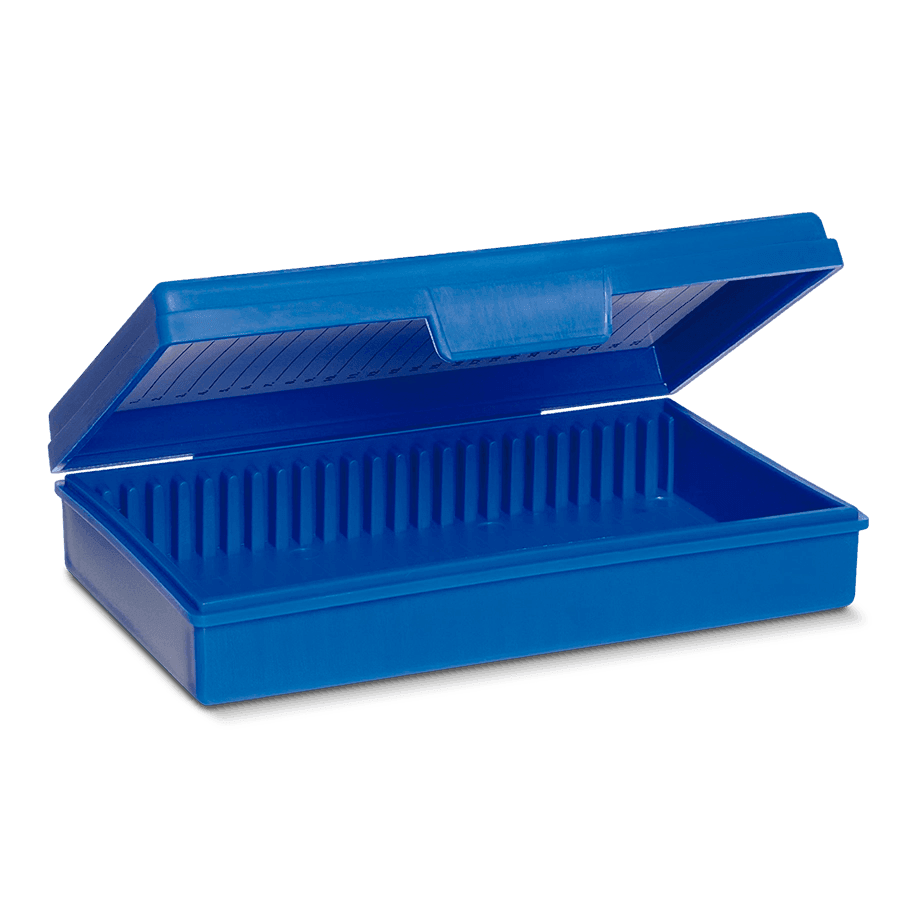 CAJA DE PLÁSTICO PARA PORTAOBJETOS HEATHROW SCIENTIFIC DE POLIPROPILENO Y SIN FORRO - Mercalab