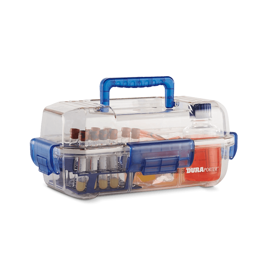 CAJA PARA TRANSPORTE DE MUESTRAS HEATHROW SCIENTIFIC 120052 DURAPORTER DE POLICARBONATO CON CIERRE HERMÉTICO IDEAL PARA MUESTRAS PELIGROSAS, CLÍNICAS Y BOLSAS DE SANGRE - Mercalab