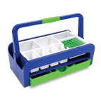 CAJA RECOLECTORA PARA MUESTRAS DE SANGRE HEATHROW SCIENTIFIC 2200 DROPLET DE PLÁSTICO ABS CON ASA Y DIVISIONES DE FÁCIL LIMPIEZA - Mercalab
