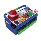 CAJA RECOLECTORA PARA MUESTRAS DE SANGRE HEATHROW SCIENTIFIC 2200 DROPLET DE PLÁSTICO ABS CON ASA Y DIVISIONES DE FÁCIL LIMPIEZA - Mercalab