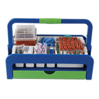 CAJA RECOLECTORA PARA MUESTRAS DE SANGRE HEATHROW SCIENTIFIC 2200 DROPLET DE PLÁSTICO ABS CON ASA Y DIVISIONES DE FÁCIL LIMPIEZA - Mercalab