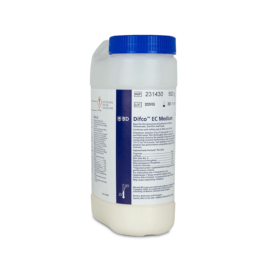 CALDO MEDIO EC 500 G BD DIFCO 231430 PARA DETECCIÓN DE E.COLI - Mercalab