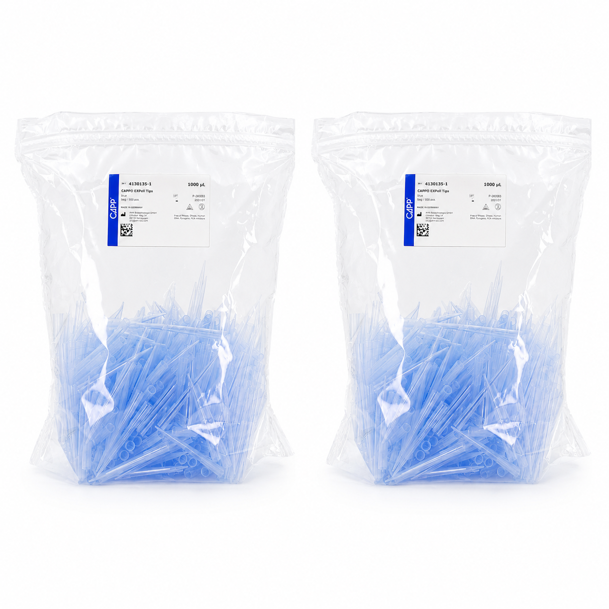 Puntas para Micropipeta Universales (Libre de Nucleasas y Pirógenos) - Pack 2 Bolsas - Expell CAPP
