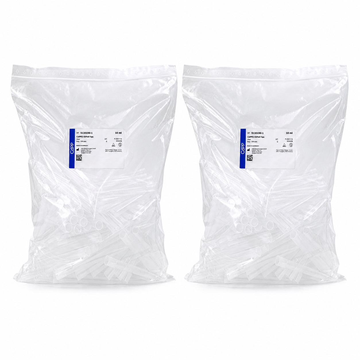 Puntas para Micropipeta Universales (Libre de Nucleasas y Pirógenos) - Pack 2 Bolsas - Expell CAPP