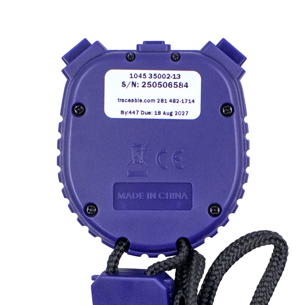 CRONÓMETRO DIGITAL RESISTENTE AL AGUA CERTIFICADO TRACEABLE 1045CC