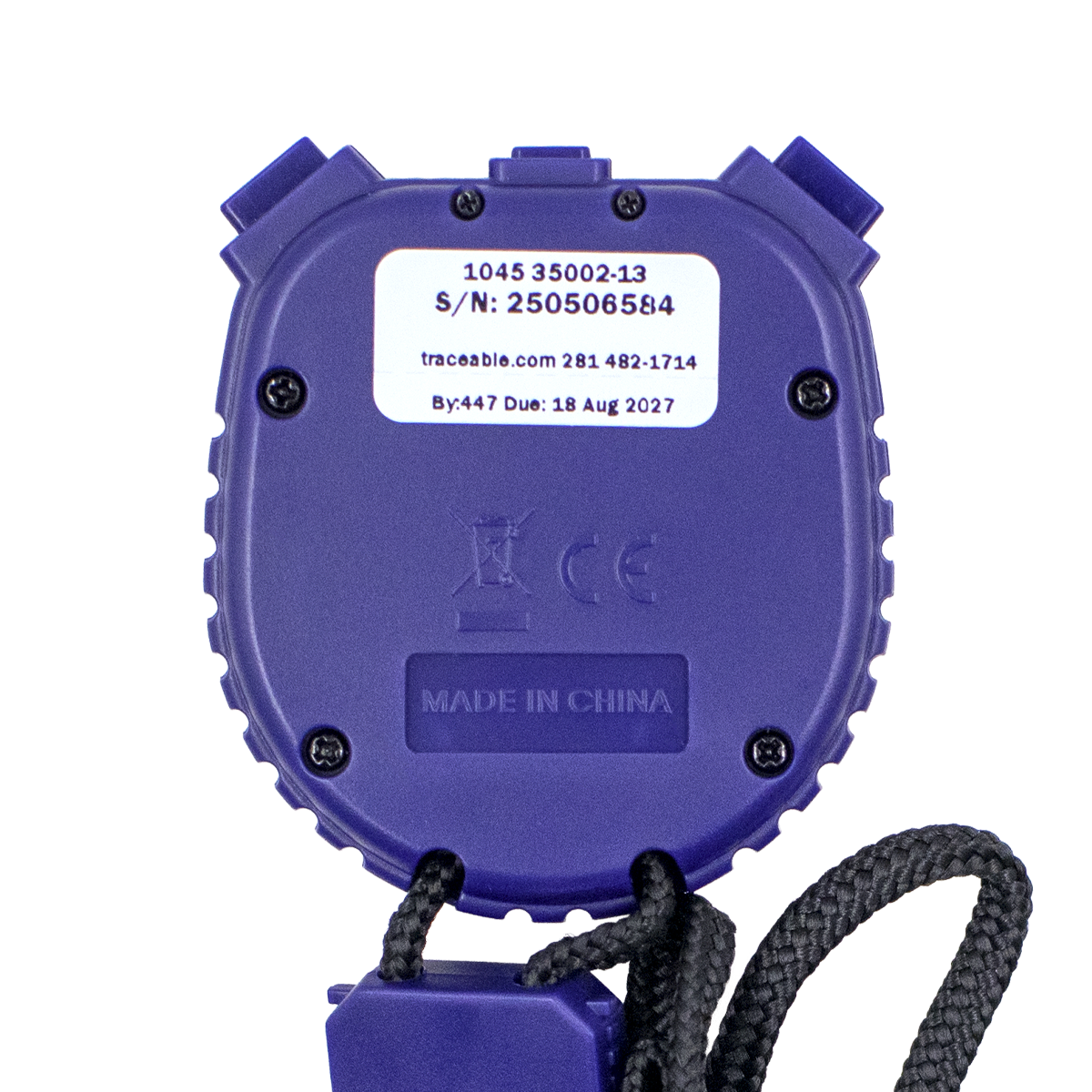 CRONÓMETRO DIGITAL RESISTENTE AL AGUA CERTIFICADO TRACEABLE 1045CC