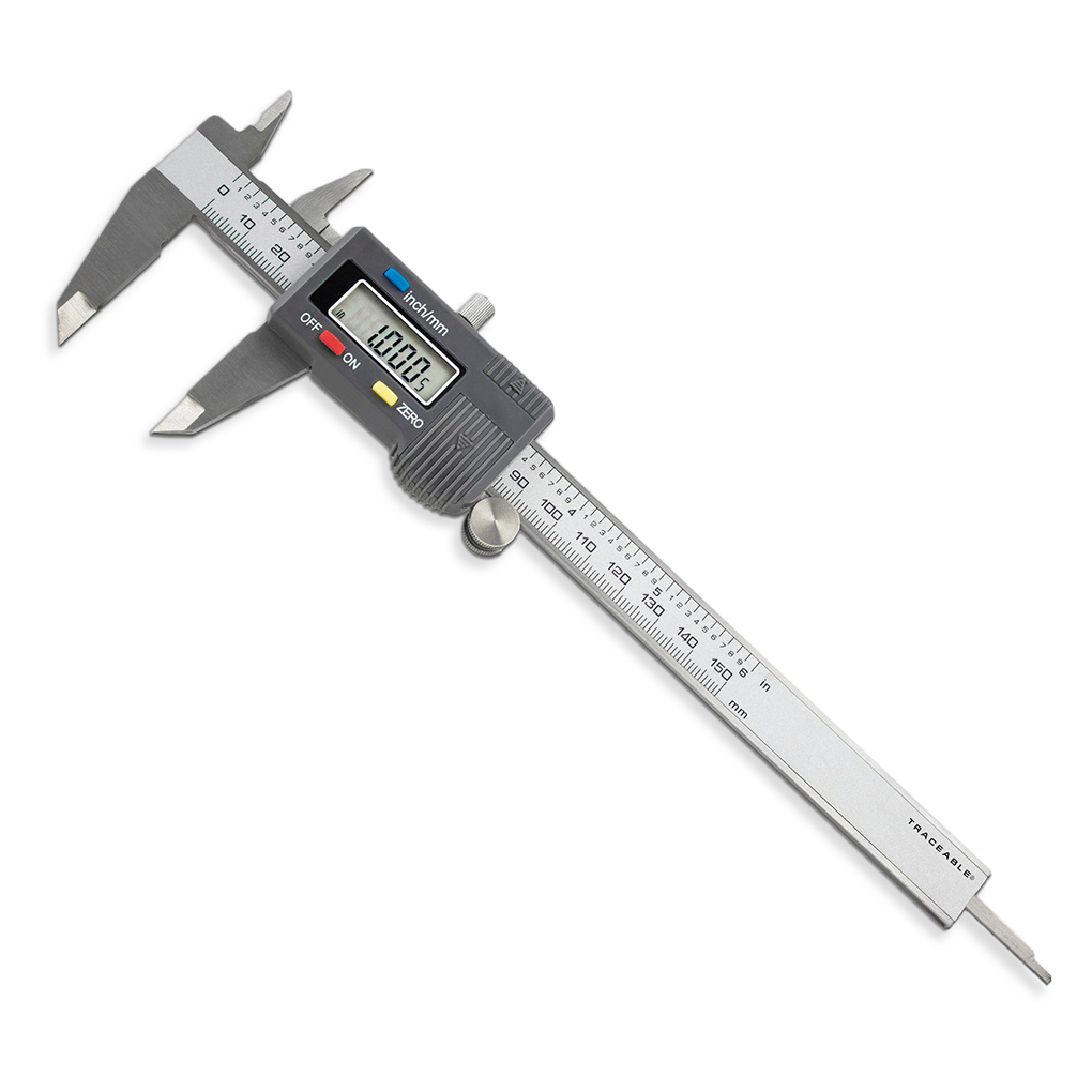 CALIBRADOR VERNIER DIGITAL (PIE DE REY) DE PRECISIÓN DE ACERO INOXIDABLE CERTIFICADO TRACEABLE