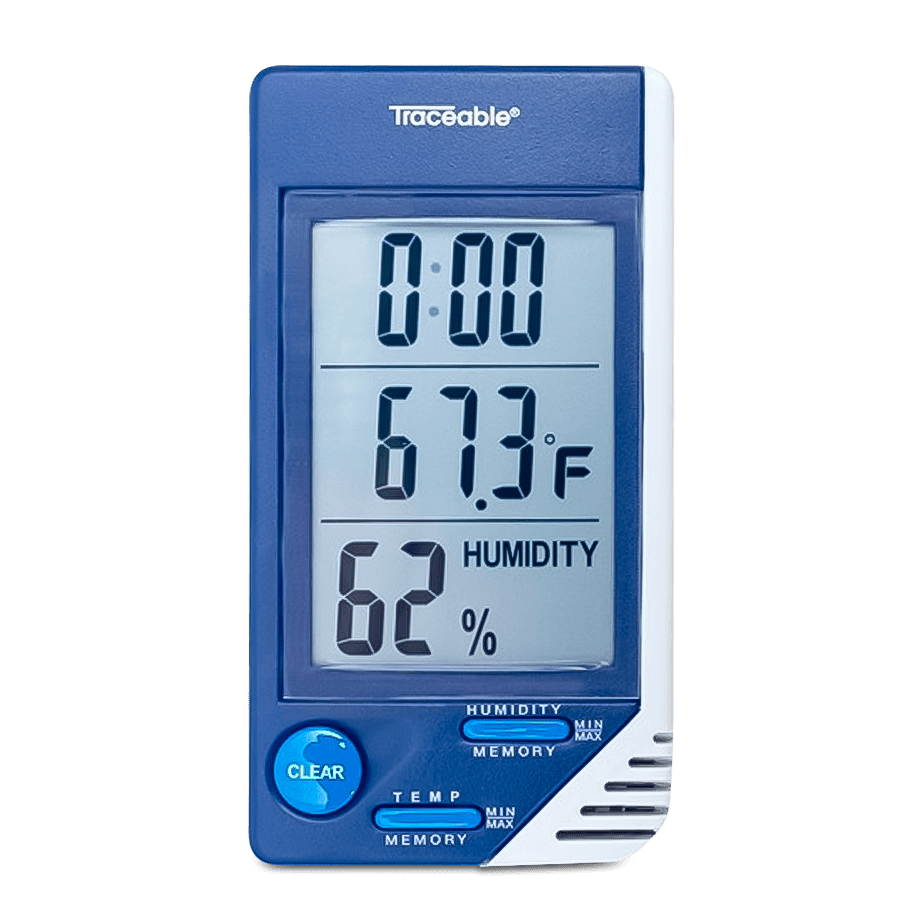 HIGRÓMETRO CON TERMÓMETRO (TERMOHIGRÓMETRO) DIGITAL CON CERTIFICADO TRAZABLE A NIST TRACEABLE CC4040 - Mercalab