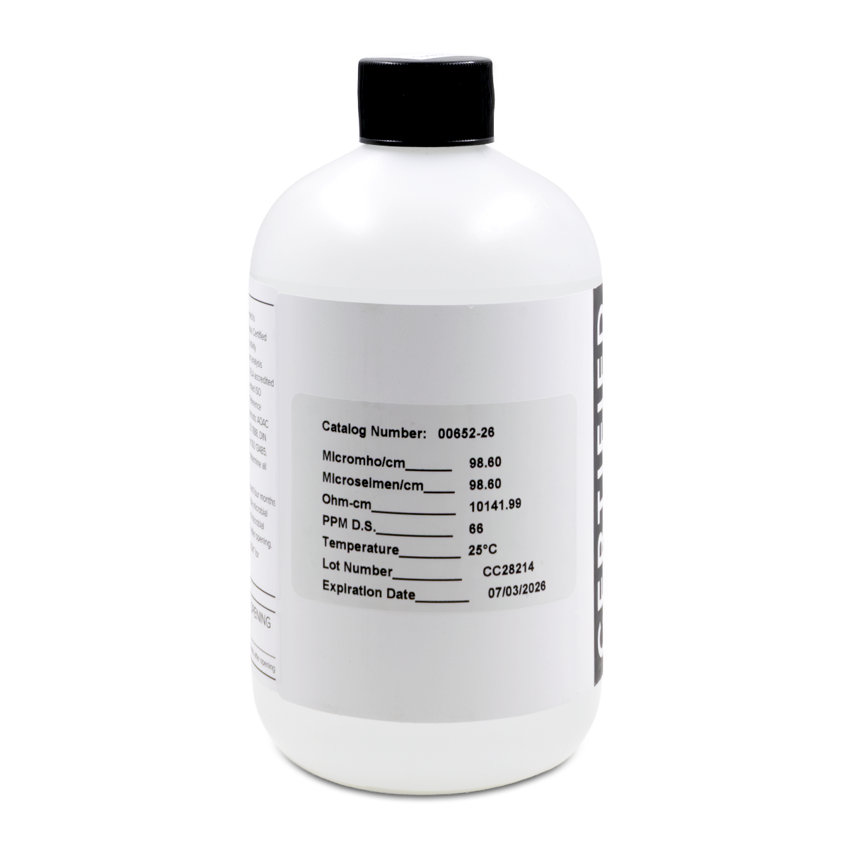 ESTÁNDARES DE CONDUCTIVIDAD DE REFERENCIA CERTIFICADOS TRACEABLE