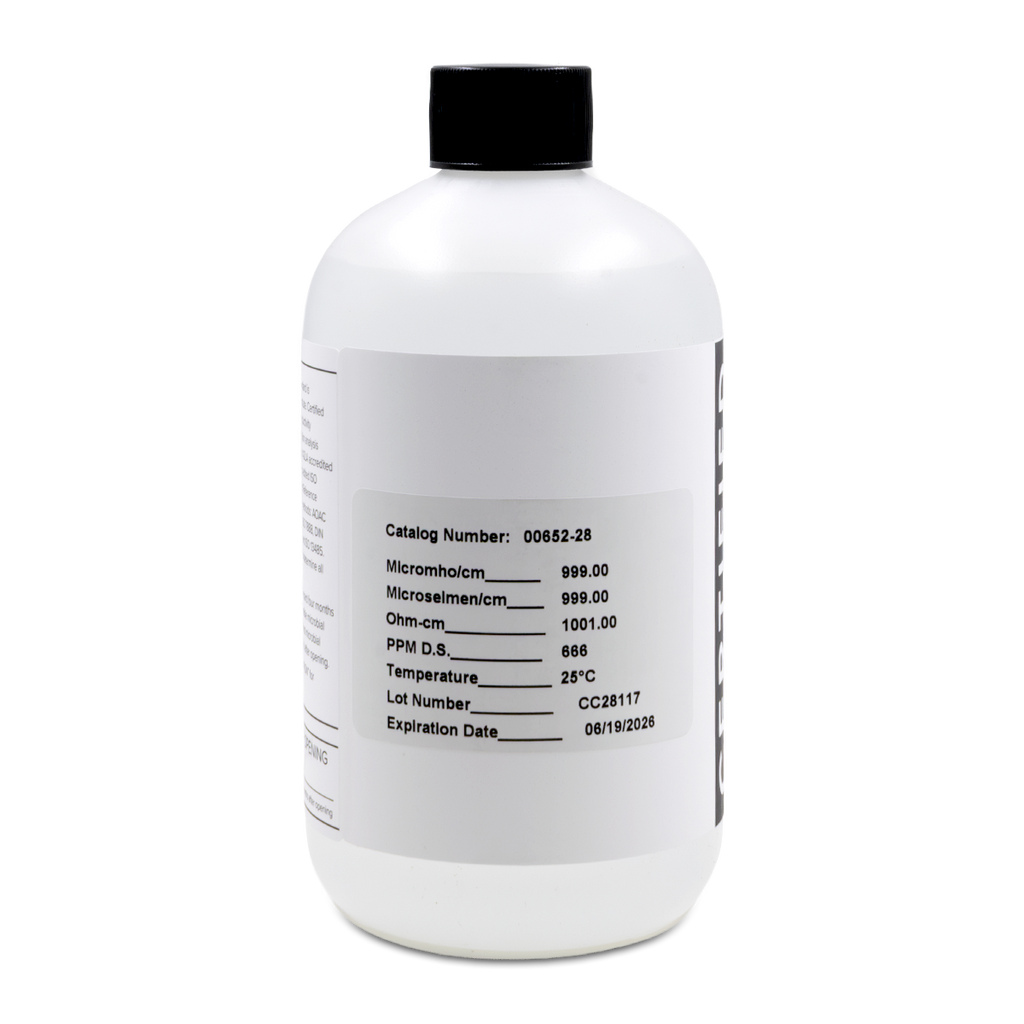 ESTÁNDARES DE CONDUCTIVIDAD DE REFERENCIA CERTIFICADOS TRACEABLE