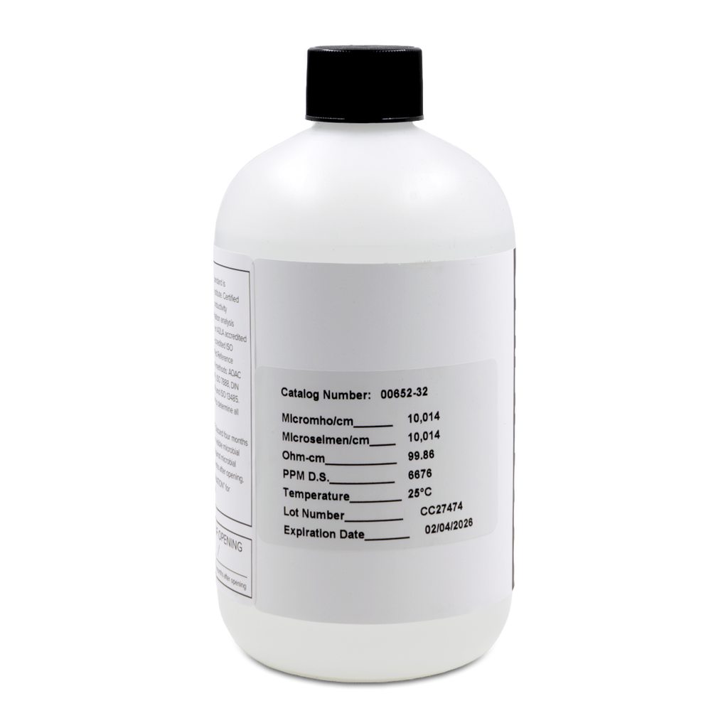 ESTÁNDARES DE CONDUCTIVIDAD DE REFERENCIA CERTIFICADOS TRACEABLE